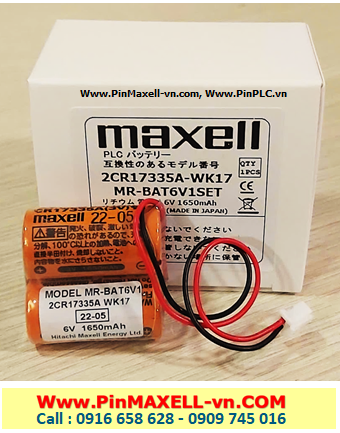 MR-BAT6V1SET; Pin nuôi nguồn Maxell 2CR17335A-WK17 lithium 6v _Xuất xứ Nhật